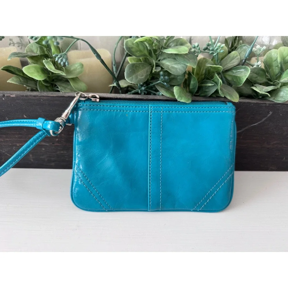 Coach leather wristlet